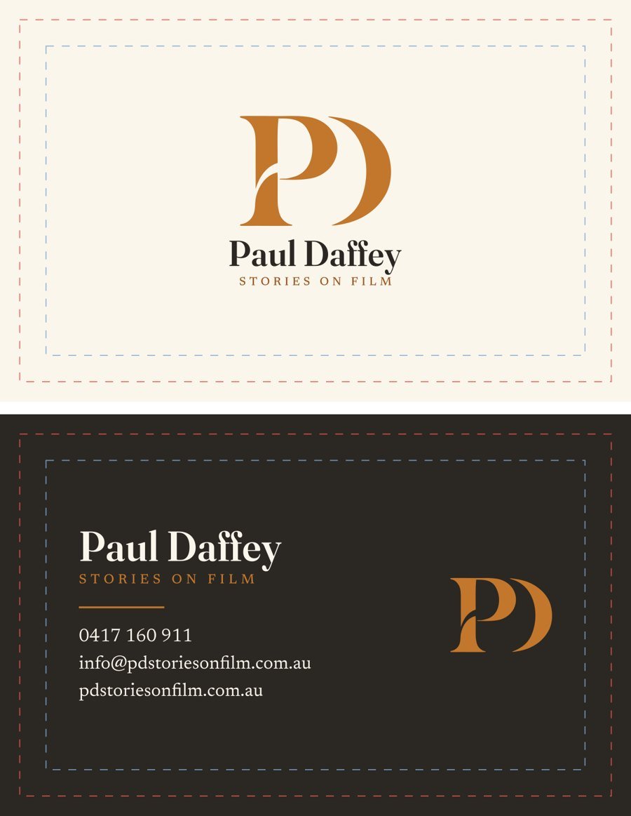 Business card front and back